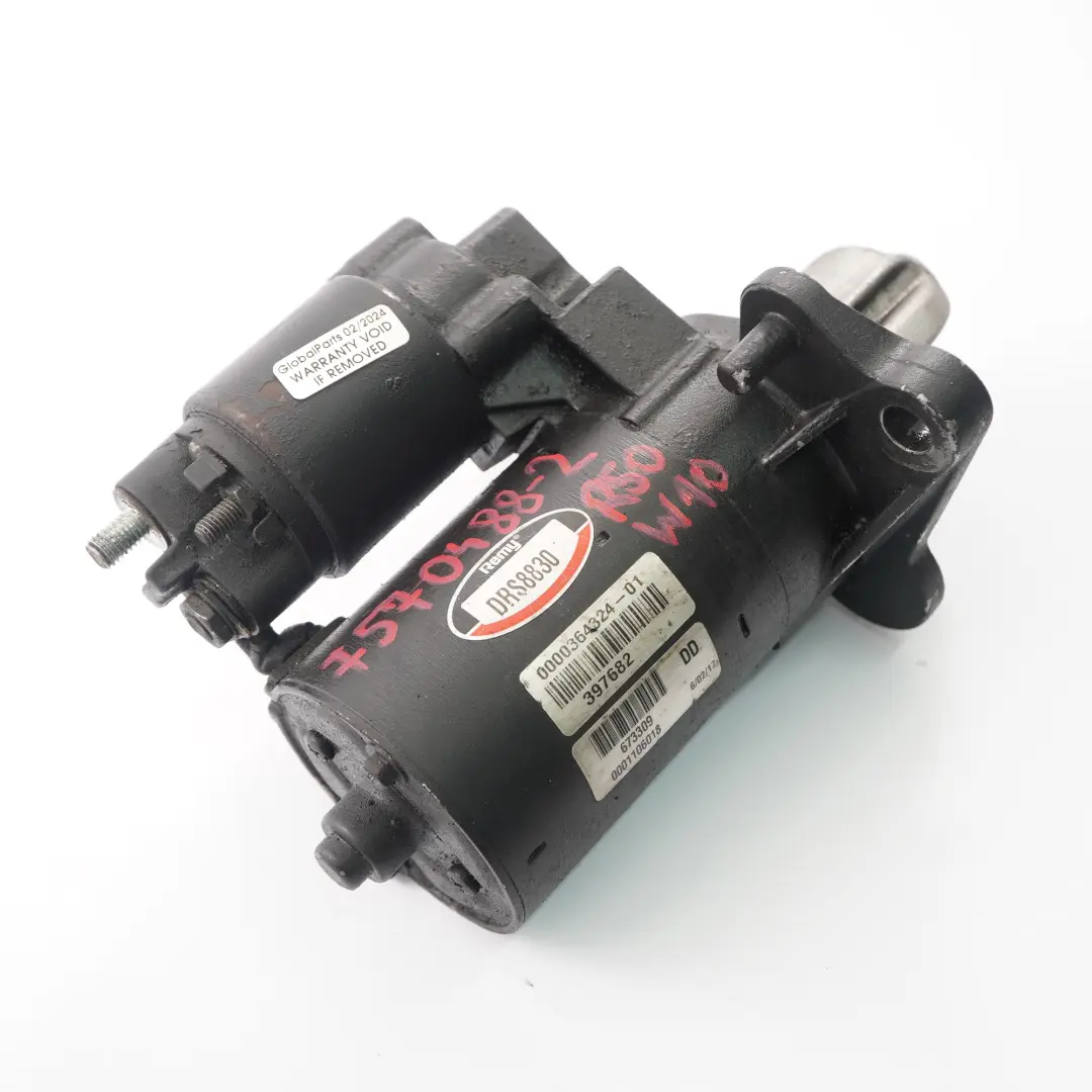 Gasolina Motor de arranque Remy para Mini Cooper 2 R50 R52 R53 W10 1.6 con número de pieza 7570488 Mini Cooper 2 R50 R52 R53 W10 1.6 Gasolina Motor de arranque Remy - SKU 7570488-2 - Número de pieza 7570488
