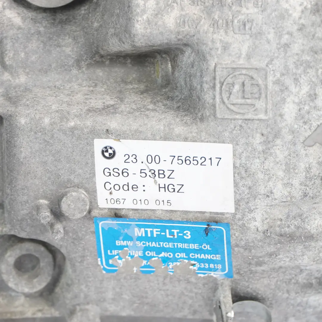 Skrzynia Biegów Manualna GS6-53BZ HGZ 7565217 do BMW E60 E61 540i 545i 550i o numerze 7571425 BMW E60 E61 540i 545i 550i Skrzynia Biegów Manualna GS6-53BZ HGZ 7565217 - SKU 7571425 - Numer Części 7571425