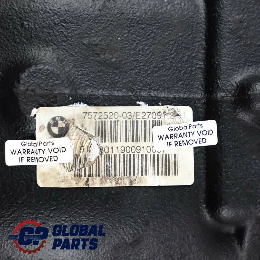 Differential Diff 2,81 Ratio WARRANTY to BMW E81 E87 E90 E91 E92 LCI Rear with Part number 7572520 BMW E81 E87 E90 E91 E92 LCI Rear Differential Diff 2,81 Ratio WARRANTY - SKU 7572520 - Part number 7572520