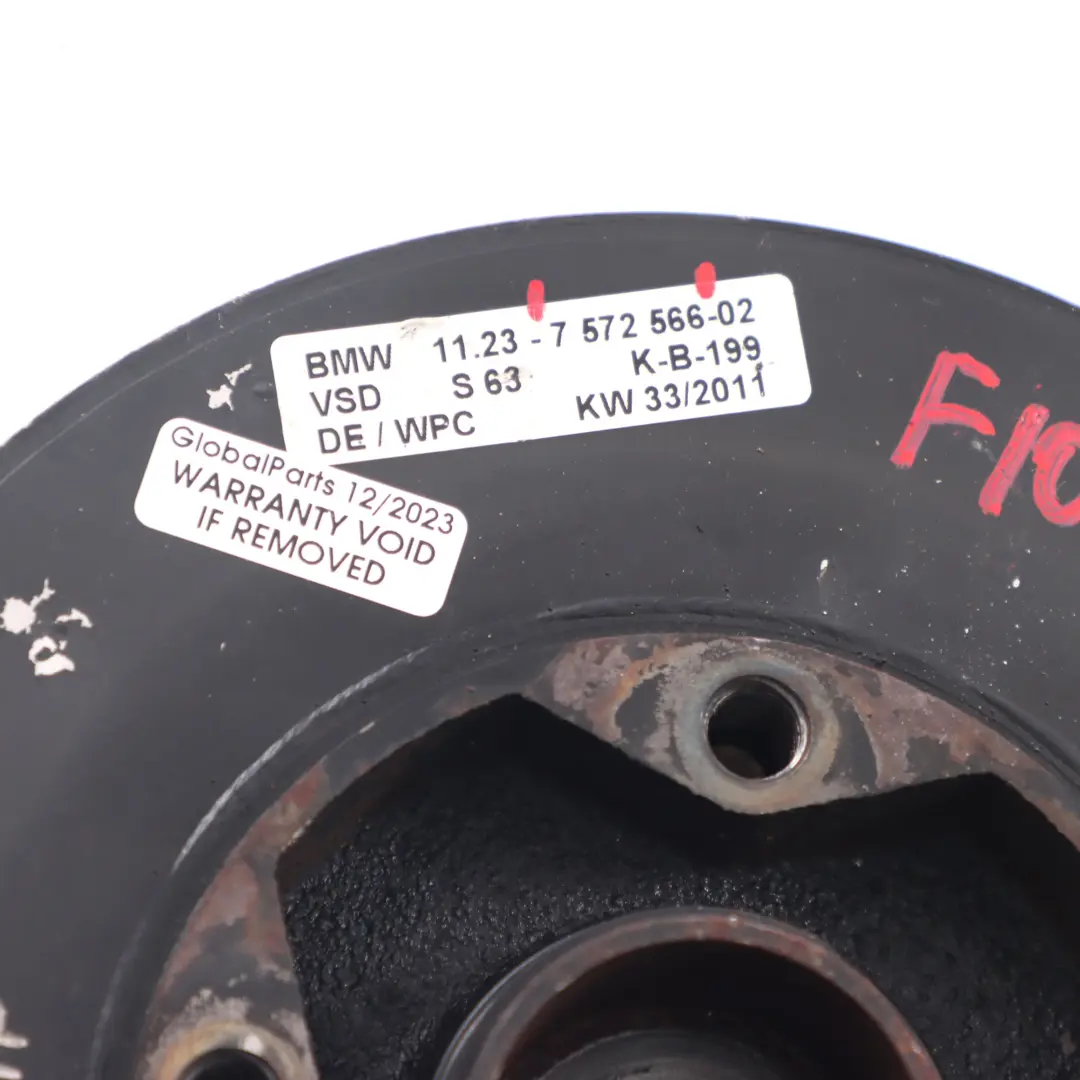 Amortiguador Vibraciones BMW F10 M5 F12 F13 M6 Correa Transmisión Polea para con número de pieza 7572566 Amortiguador Vibraciones BMW F10 M5 F12 F13 M6 Correa Transmisión Polea - SKU 7572566 - Número de pieza 7572566