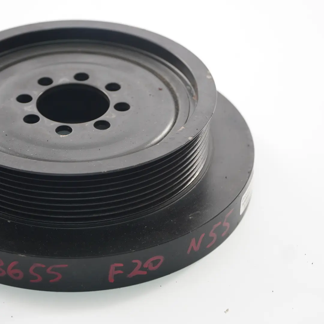 N55 Puleggia smorzatore albero motore 7573654 per BMW F10 F20 F21 F30 F32 X3 F25 con numero di parte 7573655 BMW F10 F20 F21 F30 F32 X3 F25 N55 Puleggia smorzatore albero motore 7573654 - SKU 7573655 - Numero di parte 7573655