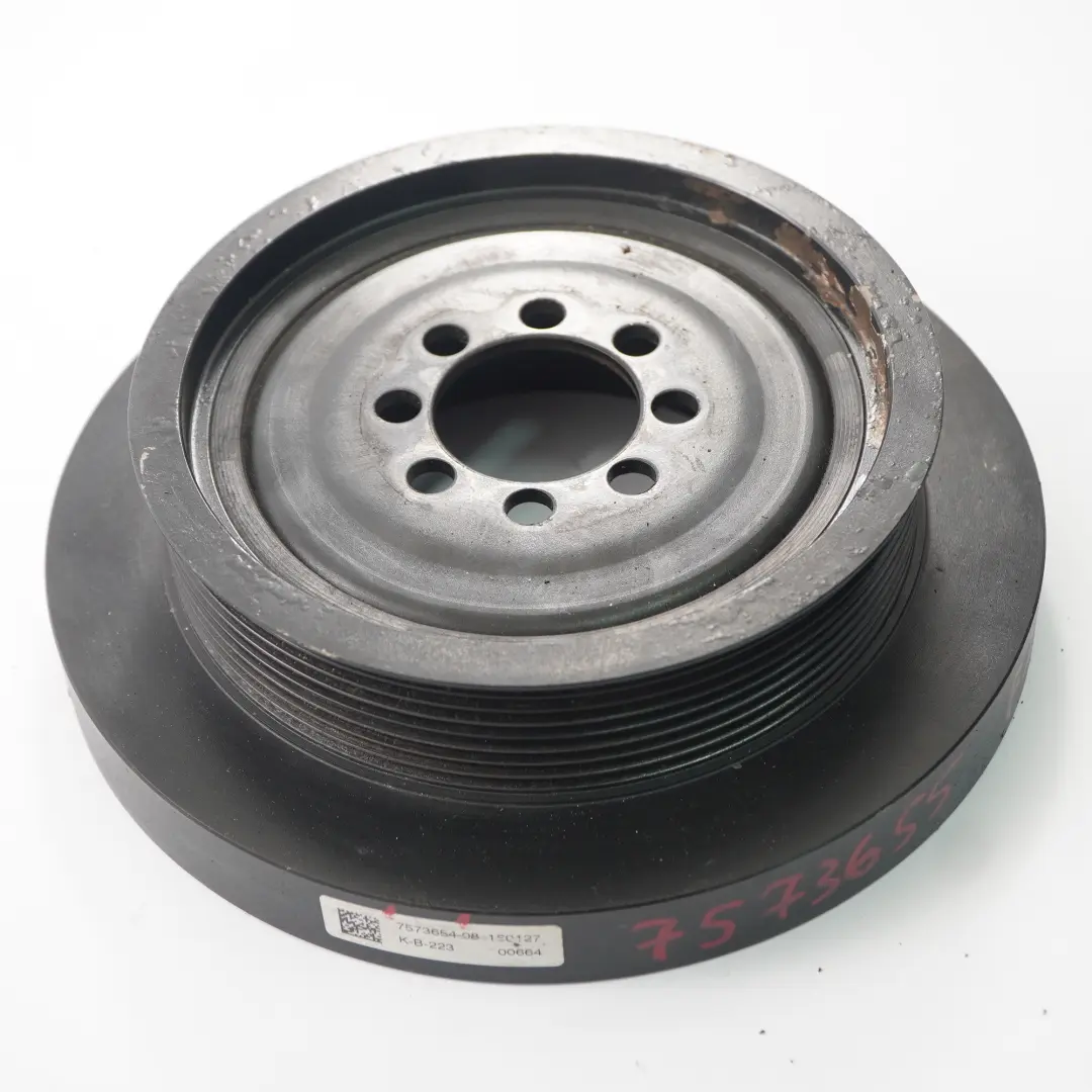 N55 Crankshaft Vibration Damper Pulley 7573654 to BMW F10 F20 F21 F30 F32 X3 F25 with Part number 7573655 BMW F10 F20 F21 F30 F32 X3 F25 N55 Crankshaft Vibration Damper Pulley 7573654 - SKU 7573655 - Part number 7573655