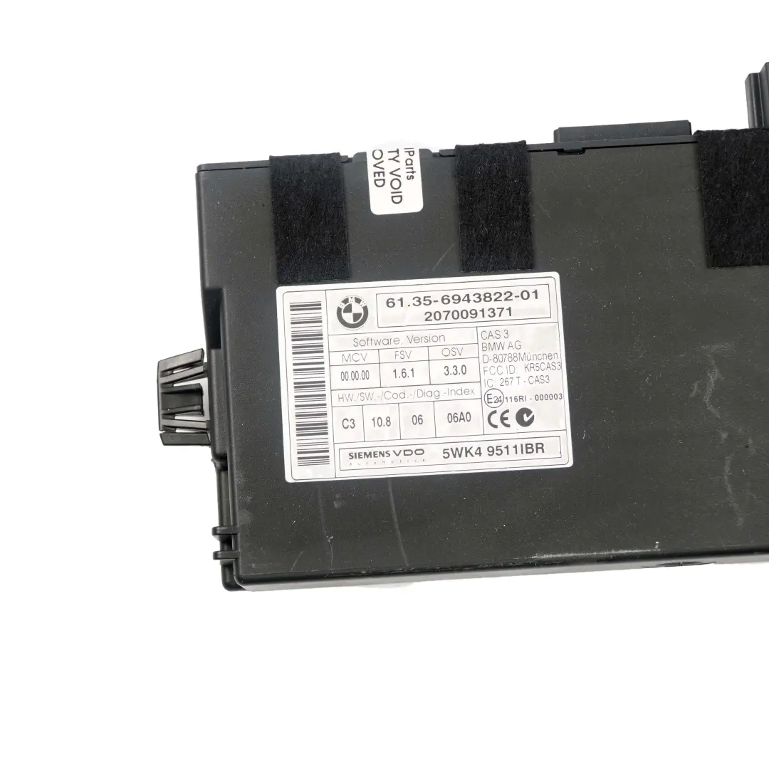 Mini Cooper R56 N12 1.6 120HP Gasolina Motor ECU Kit DME CAS3 + Llaves - SKU 7573701 - Número de pieza 7573701