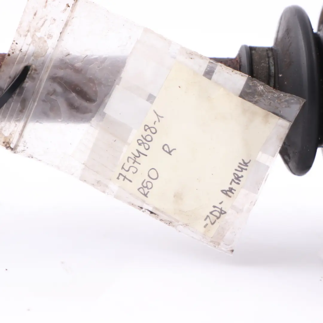 Driveshaft Drive Shaft Front Right O/S Petrol Automatic to Mini R50 R52 with Part number 7574868 Mini R50 R52 Driveshaft Drive Shaft Front Right O/S Petrol Automatic - SKU 7574868-1 - Part number 7574868