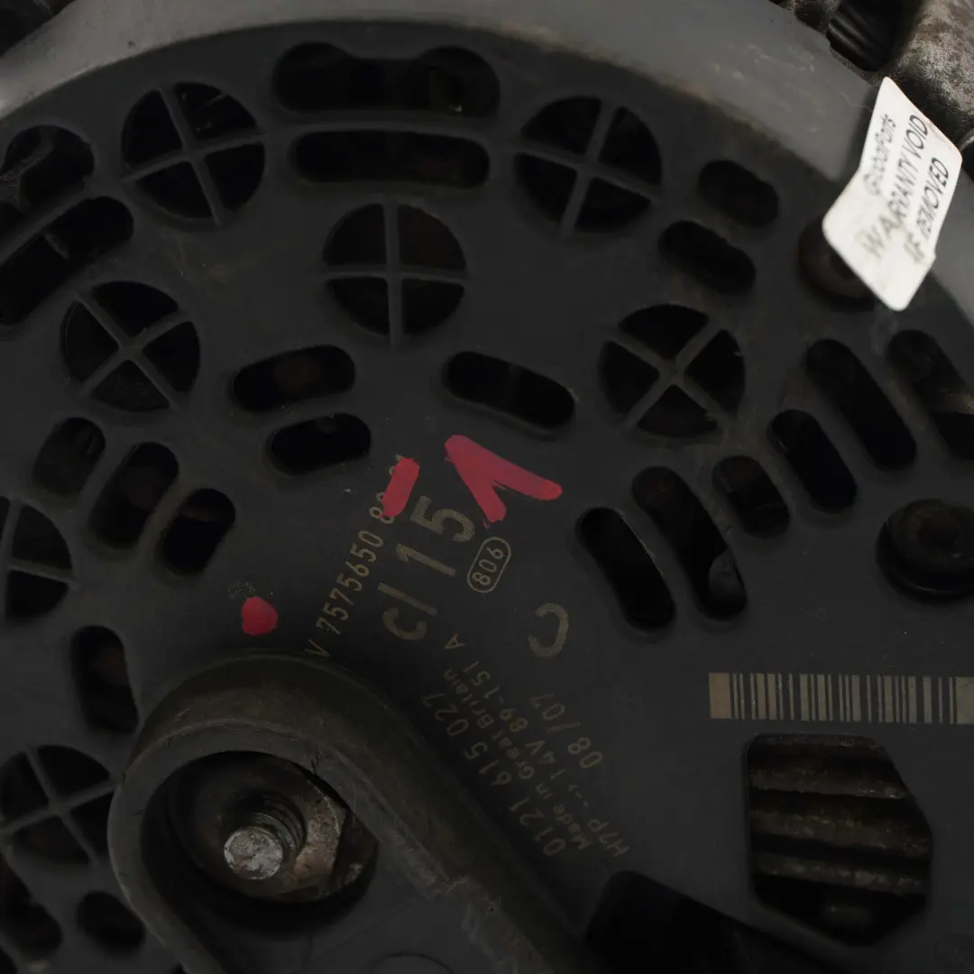 Alternator Prądnica 150A do Mini R56 R57 o numerze 7575650 Mini R56 R57 Alternator Prądnica 150A - SKU 7575650-1 - Numer Części 7575650