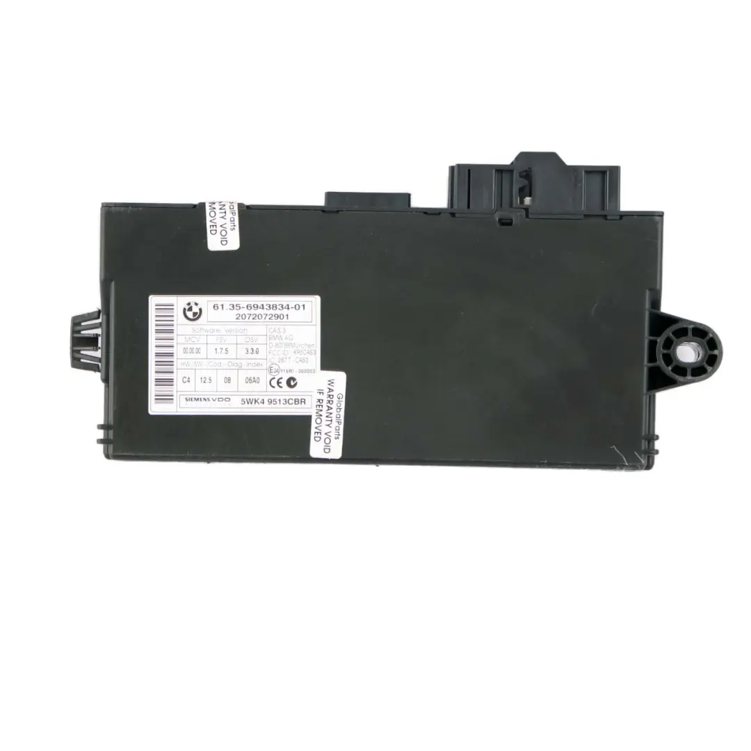 BMW E90 E92 330i 272HP N52N Engine ECU Kit DME + CAS3 + Key Automatic - SKU 7576297-1 - Part number 7576297