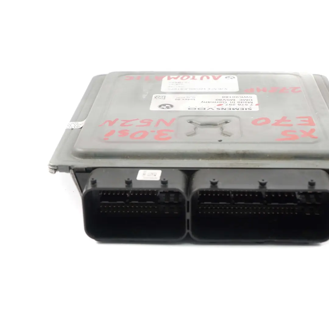 272HP N52N ECU Engine Control Unit Kit DME Automatic to BMW X5 E70 3.0si with Part number 7576297 BMW X5 E70 3.0si 272HP N52N ECU Engine Control Unit Kit DME Automatic - SKU 7576297 - Part number 7576297