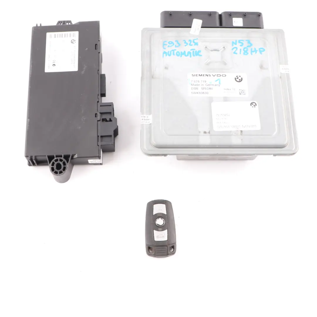 N53 218HP ECU Kit Control Unit DME Automatic BMW E90 E91 E92 E93 325i - SKU 7576719-1 - Part number 7576719