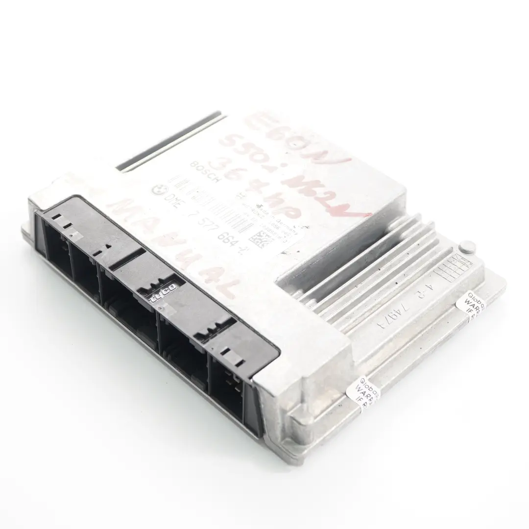 N62N 367HP Motor Unidad Módulo ECU DME Manual para BMW E60 E61 LCI 550i con número de pieza 7577664 BMW E60 E61 LCI 550i N62N 367HP Motor Unidad Módulo ECU DME Manual - SKU 7577664 - Número de pieza 7577664