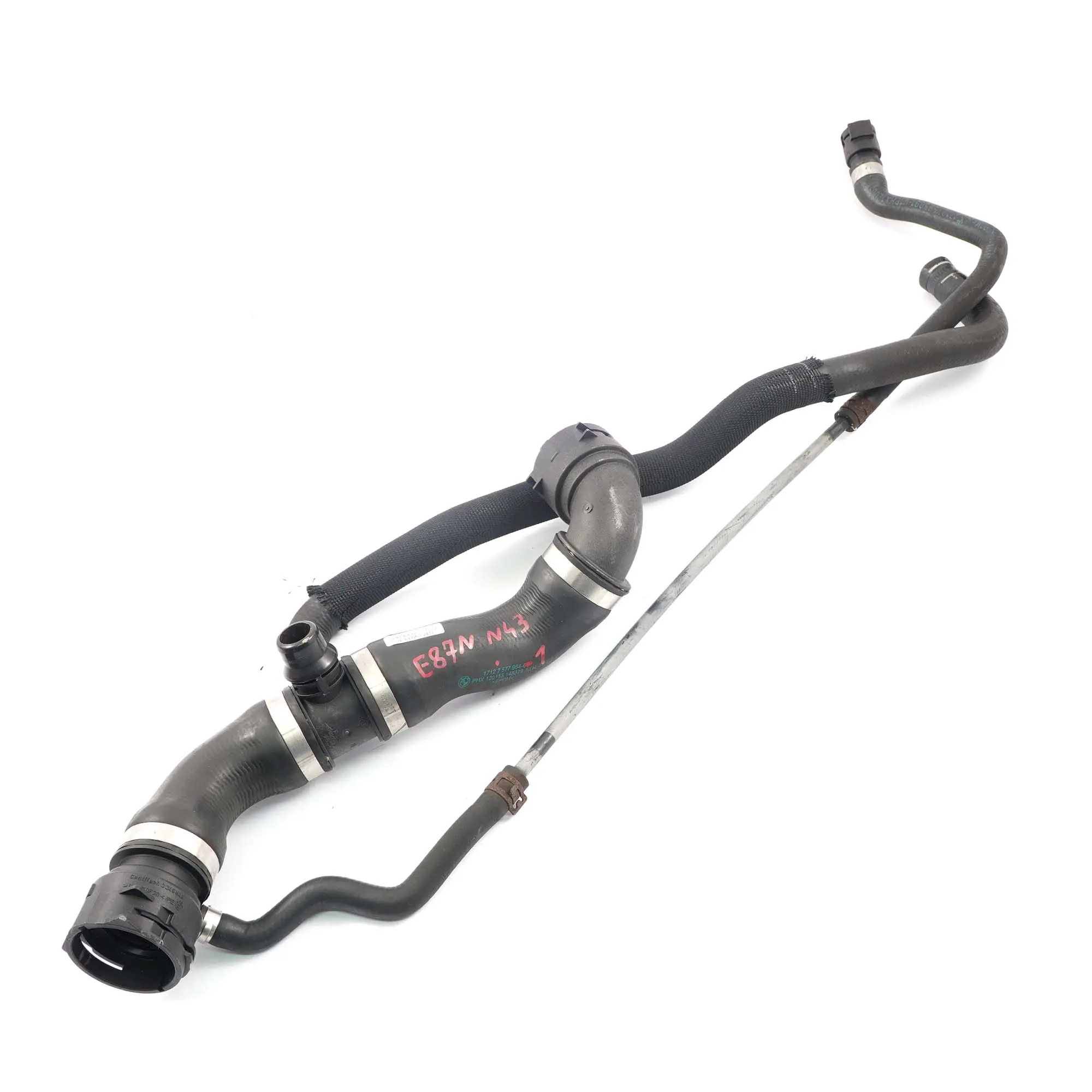 BMW E81 E87 116i N43 Motore raffreddamento radiatore acqua tubo benzina 7577964