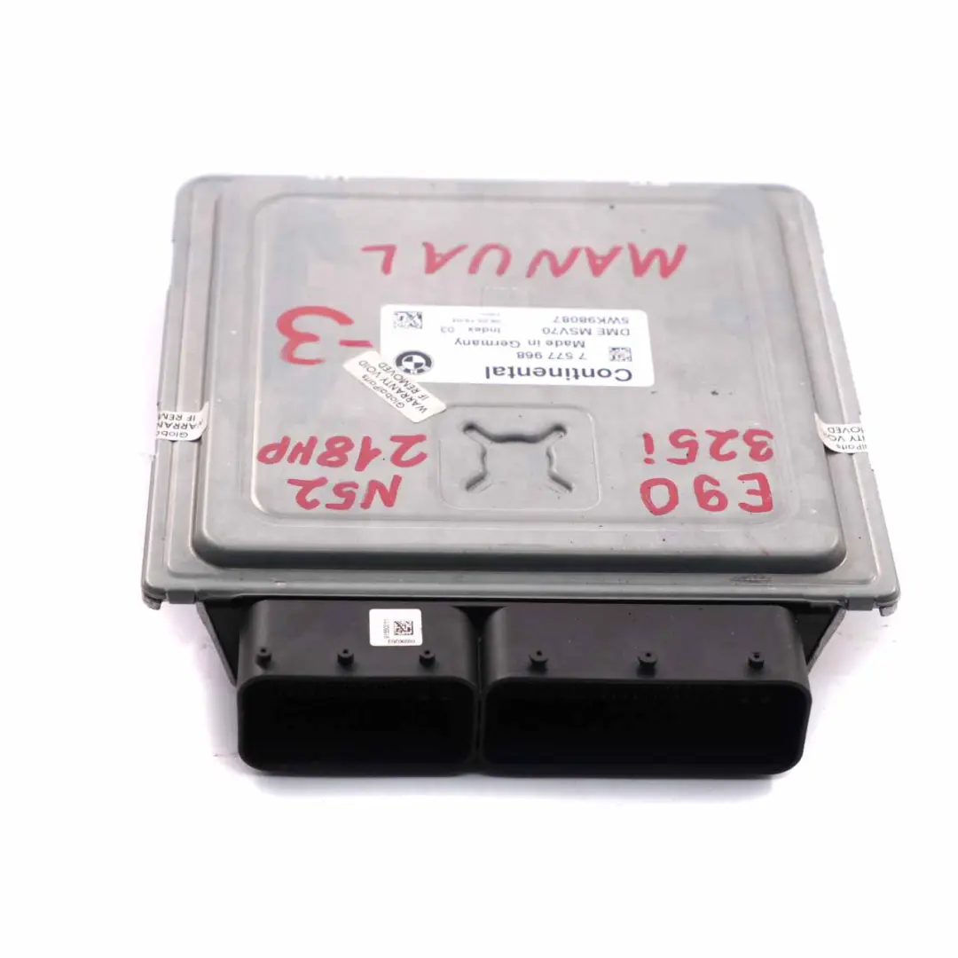 BMW E60 E91 N52 325i Komputer Silnika DME - SKU 7577968-3 - Numer Części 7577968