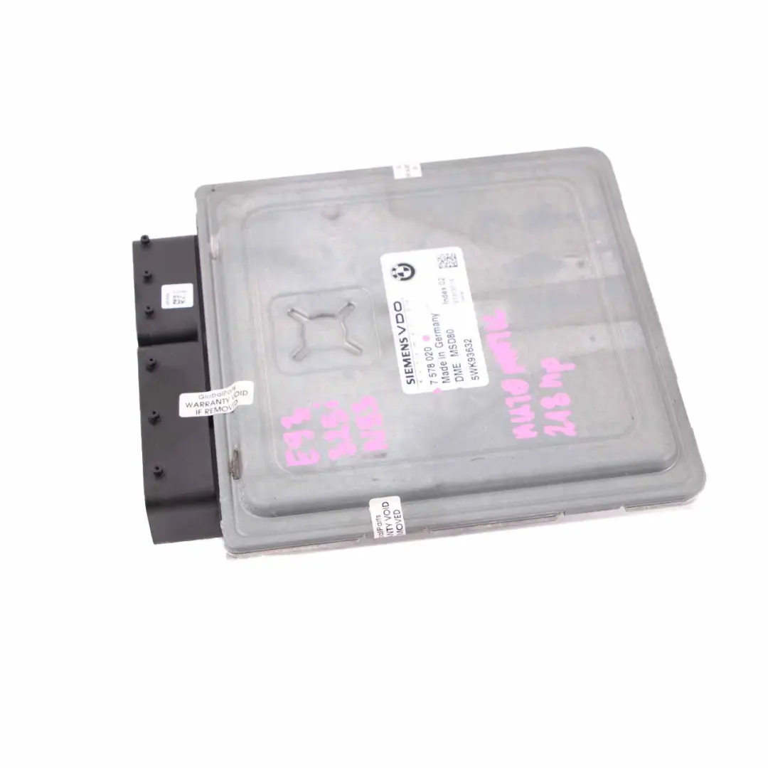 N53 218HP ECU Engine Control DME Automatic to BMW E60 E90 LCI 325i 525i with Part number 7578020 BMW E60 E90 LCI 325i 525i N53 218HP ECU Engine Control DME Automatic - SKU 7578020 - Part number 7578020