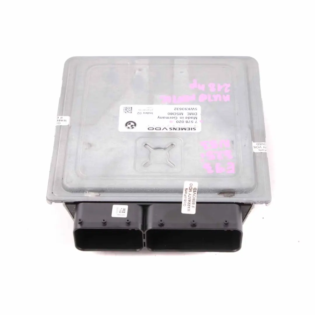 N53 218HP ECU Engine Control DME Automatic to BMW E60 E90 LCI 325i 525i with Part number 7578020 BMW E60 E90 LCI 325i 525i N53 218HP ECU Engine Control DME Automatic - SKU 7578020 - Part number 7578020