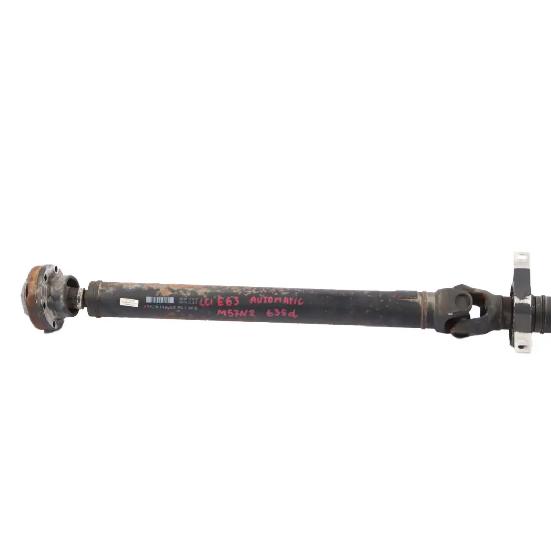 M57N2 Diesel Drive Prop Shaft Propshaft Automatic to BMW E63 E64 LCI 635d with Part number 7578148 BMW E63 E64 LCI 635d M57N2 Diesel Drive Prop Shaft Propshaft Automatic - SKU 7578148 - Part number 7578148