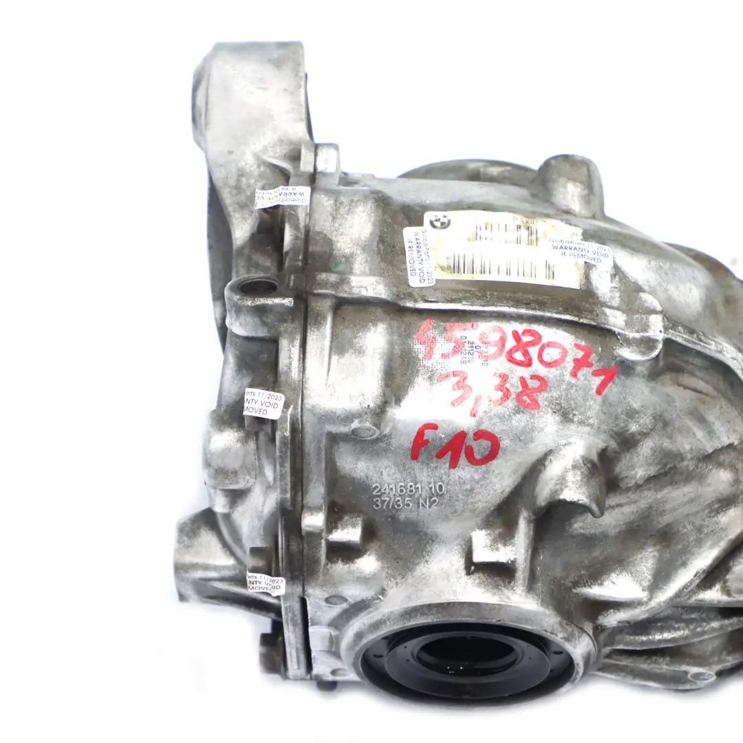 Differential Diff 3,38 Ratio 4598071 7578149 WARRANTY to BMW F10 F11 Rear with Part number 7578150 BMW F10 F11 Rear Differential Diff 3,38 Ratio 4598071 7578149 WARRANTY - SKU 7578150-1 - Part number 7578150