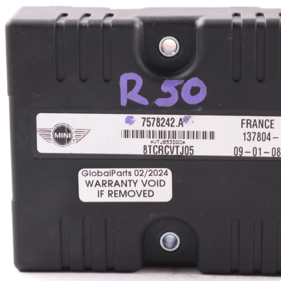 Signal Control Module Mini R50 R52 Automatic Gearbox Transmission EGS  - SKU 7578242 - Part number 7578242