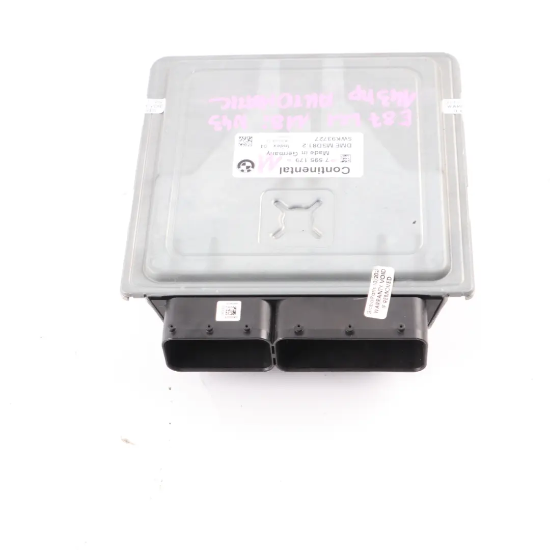 BMW E87 E90 118i 318i N43 143HP Engine Control Unit ECU DME Automatic - SKU 7579142-11 - Part number 7579142