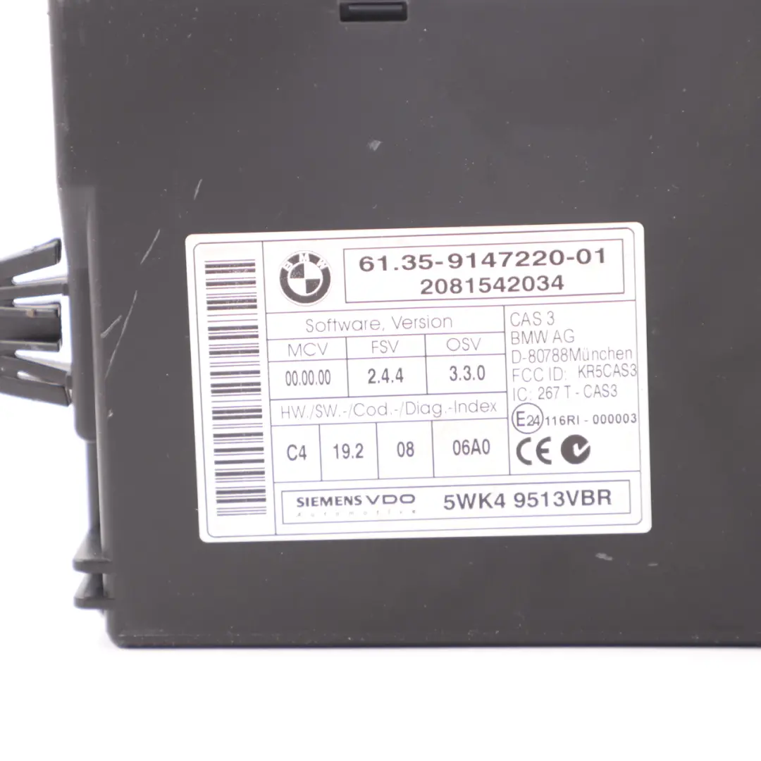 N43 170HP Zestaw ECU DME CAS3 Klucz do BMW E87 LCI E90 120i 320i o numerze 7579142 BMW E87 LCI E90 120i 320i N43 170HP Zestaw ECU DME CAS3 Klucz - SKU 7579142-14 - Numer Części 7579142