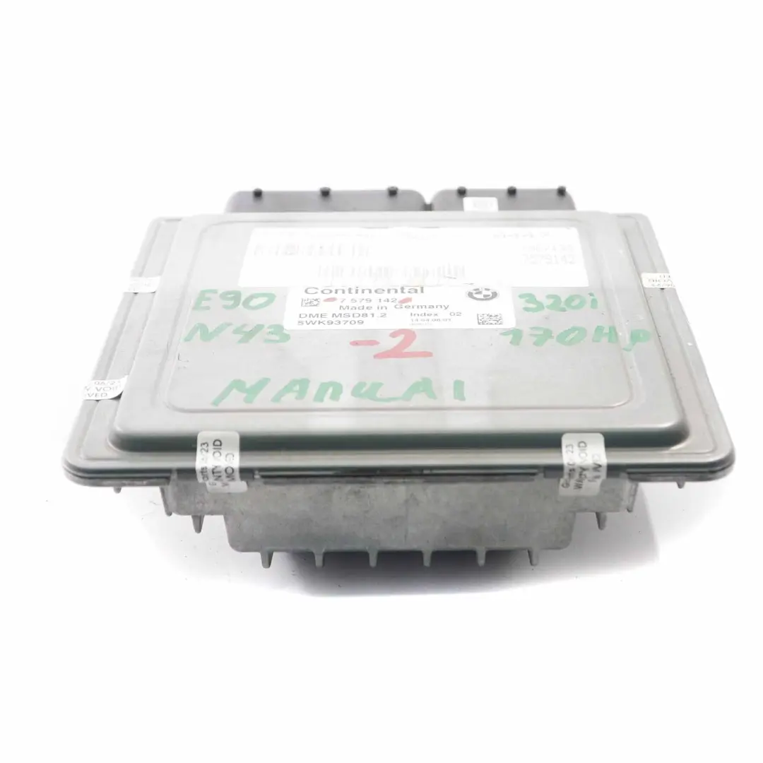BMW E81 E87 LCI E90 120i 320i Petrol N43 170HP Engine ECU DME Manual - SKU 7579142-2 - Part number 7579142
