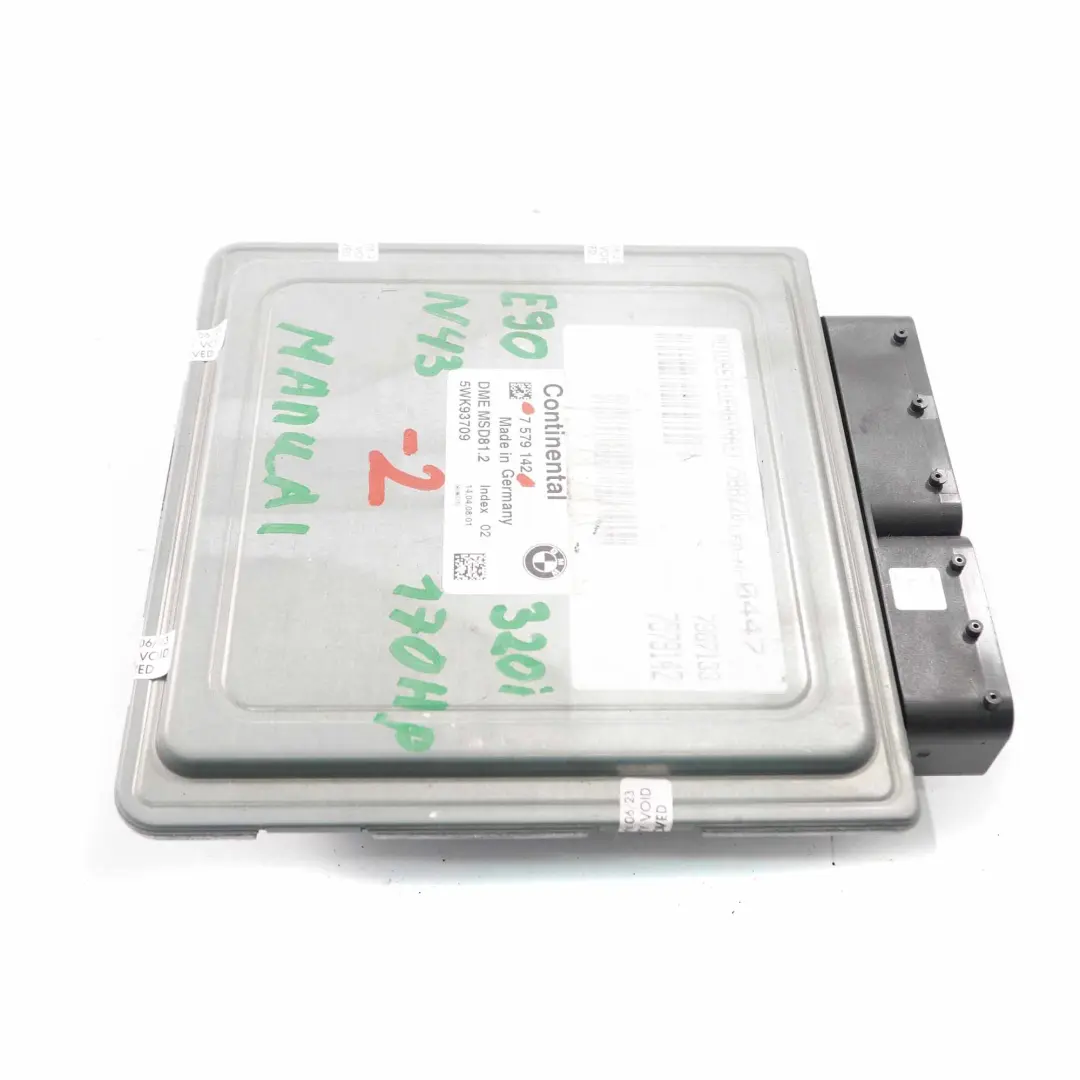 BMW E81 E87 LCI E90 120i 320i Essence N43 170HP ECU du moteur DME Manuel - SKU 7579142-2 - Numéro de pièce 7579142