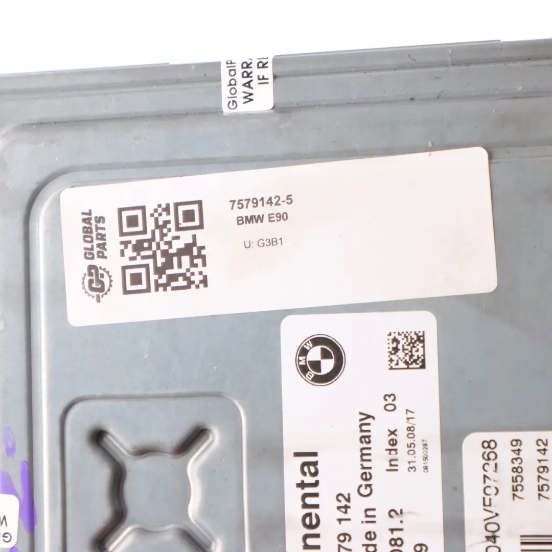 BMW E87 LCI E90 116i 316i 1.6 Benzina N43 Kit Centralina DME CAS3 Chiave - SKU 7579142-5 - Numero di parte 7579142