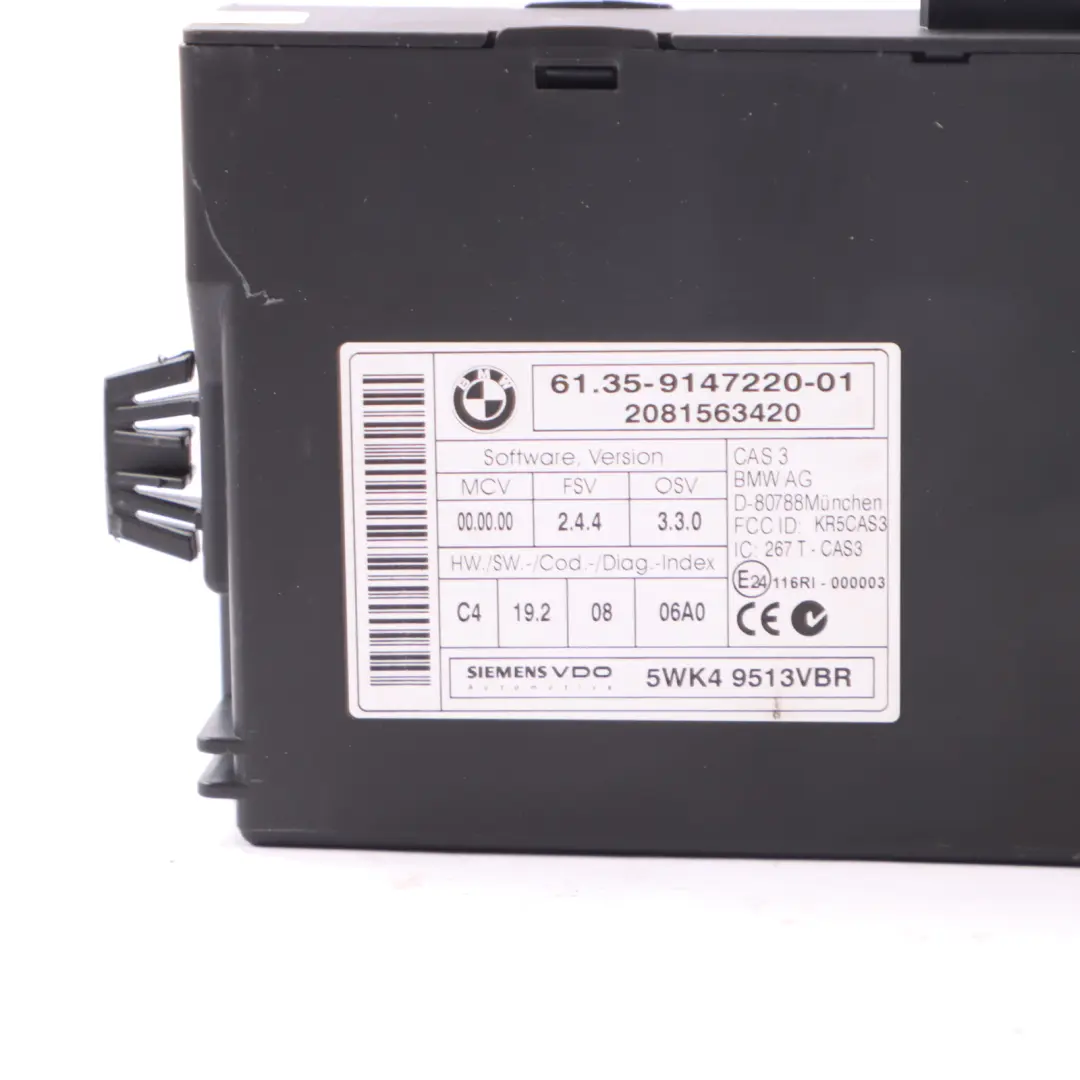N43 122HP ECU Kit DME CAS3 Key BMW E87 LCI E90 116i 316i 1.6 Petrol - SKU 7579142-5 - Part number 7579142