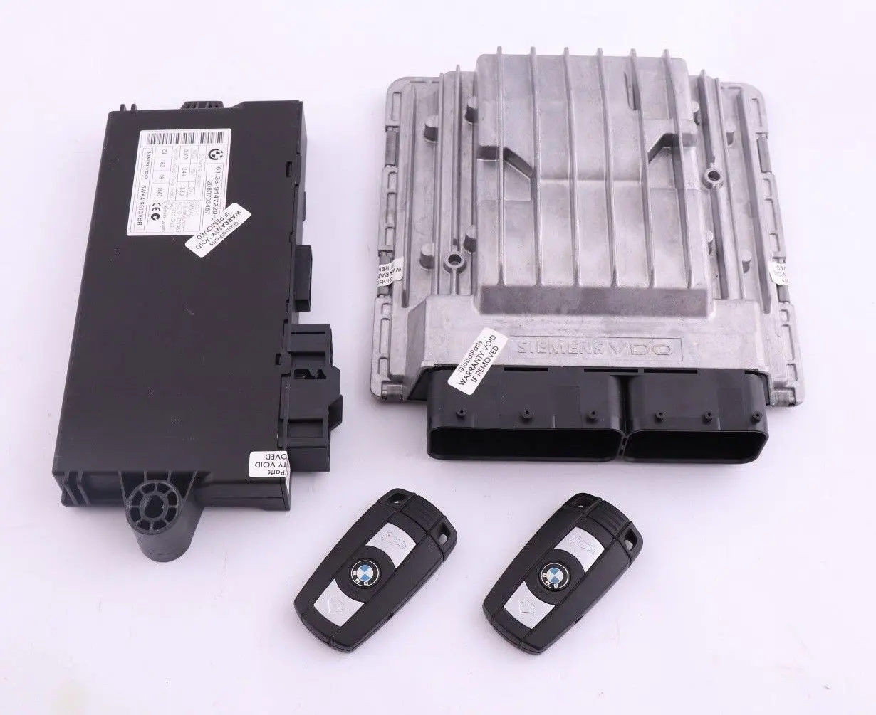 BMW 1 3 Series E87 LCI E90 318i N43 ECU KIT DME 7579142 CAS3 2 Keys Automatic