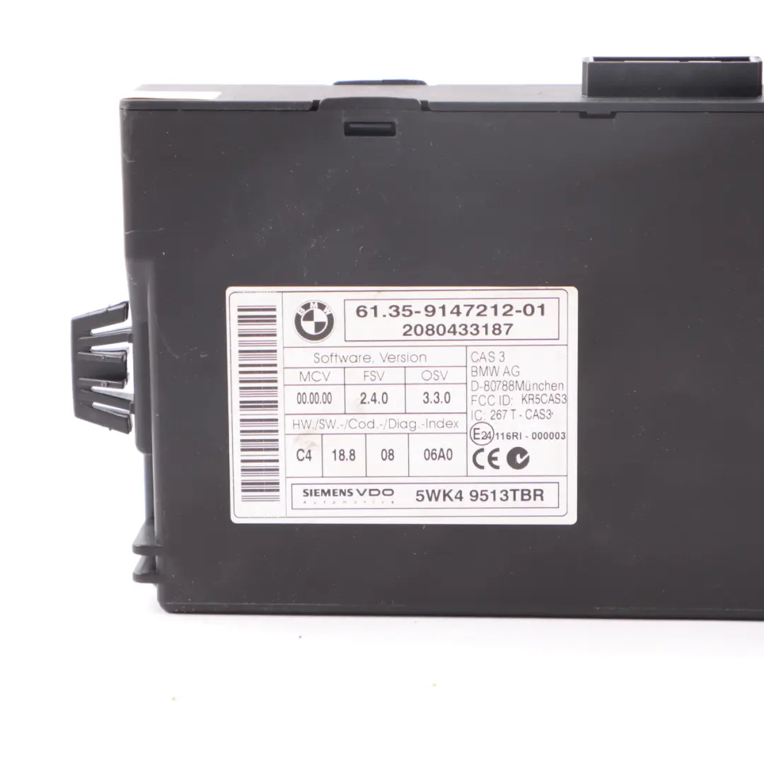BMW E87 LCI E90 118i 318i N43 143HP ECU Kit DME CAS3 Key Automatic - SKU 7579142-9 - Part number 7579142