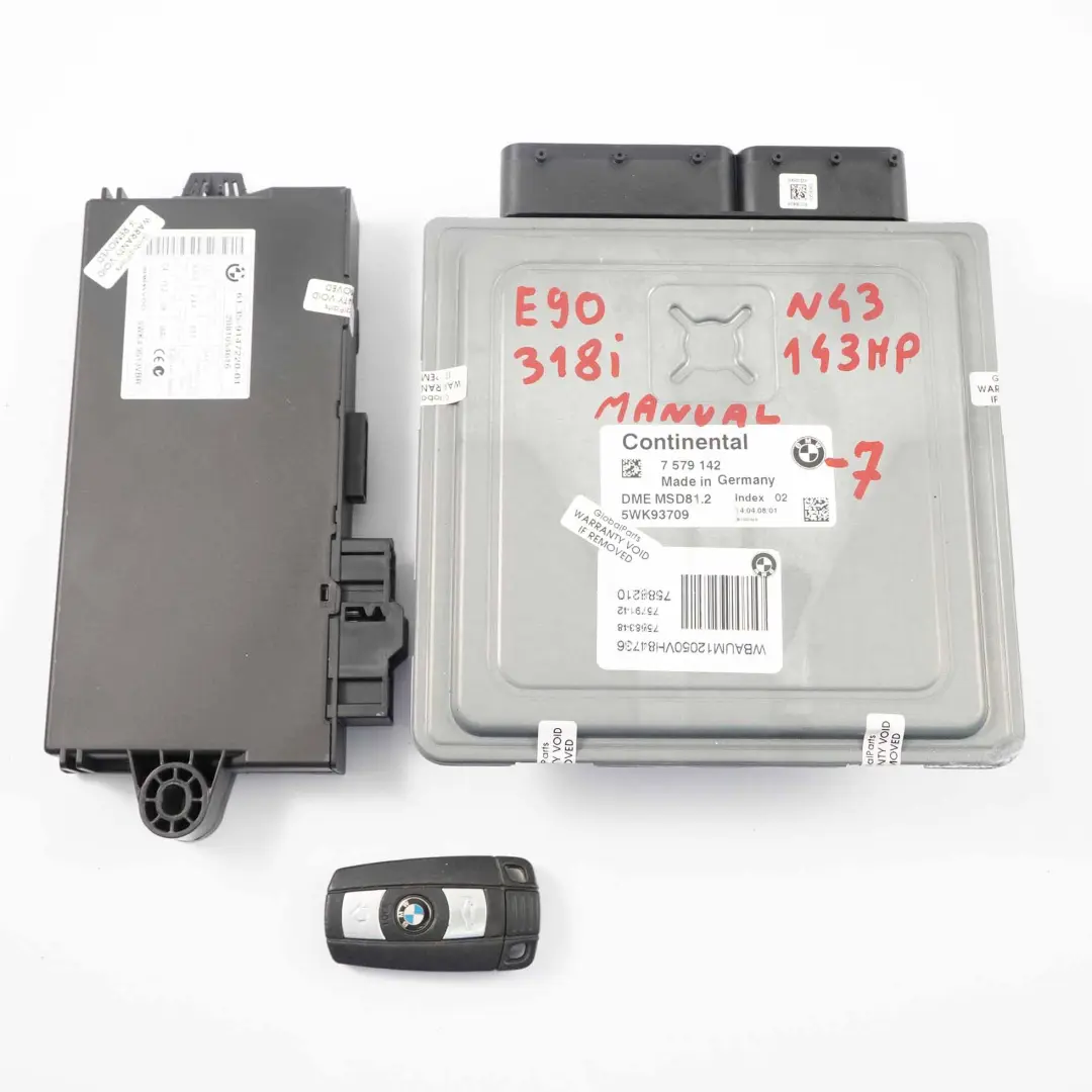 N43 Boitier Base DME ECU pour BMW E81 E87 LCI E90 à propos du numéro de pièce 7579142 BMW E81 E87 LCI E90 N43 Boitier Base DME ECU - SKU 7579142 - Numéro de pièce 7579142