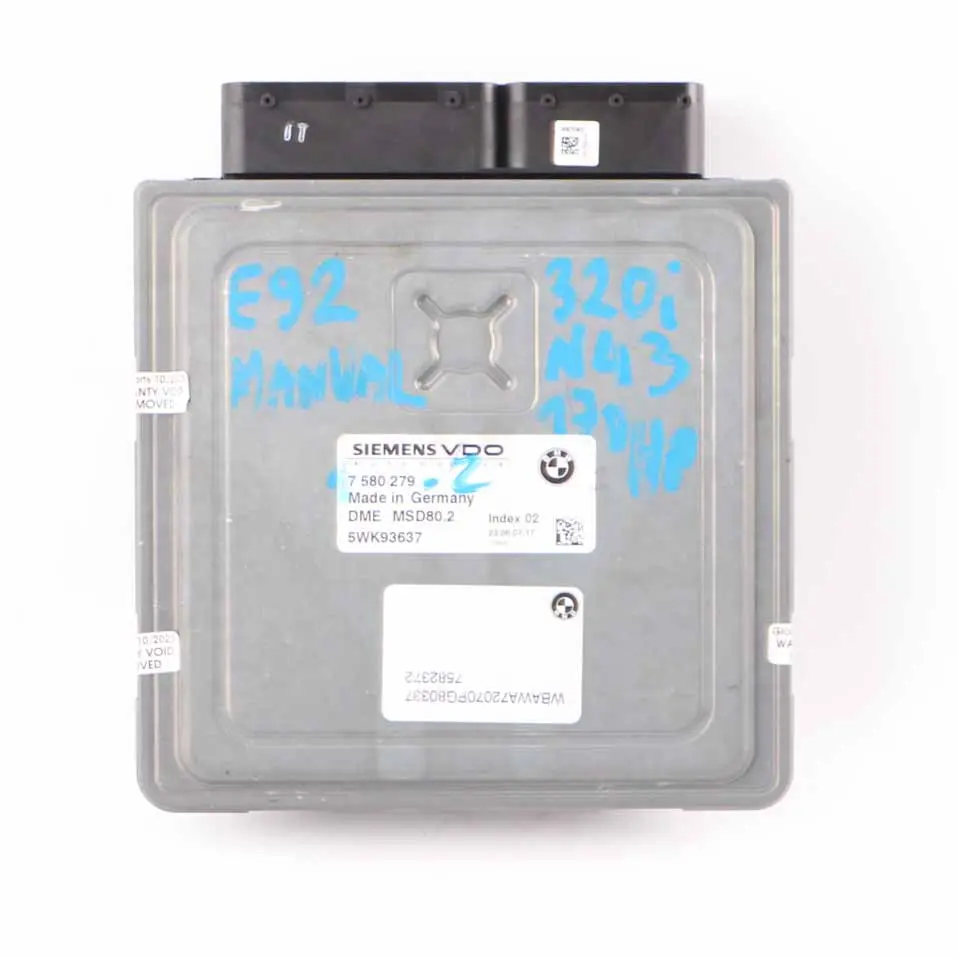 N43 170HP ECU Kit DME CAS3 Chiave Manuale per BMW E87 LCI E90 E92 120i 320i con numero di parte 7580279 BMW E87 LCI E90 E92 120i 320i N43 170HP ECU Kit DME CAS3 Chiave Manuale - SKU 7580279-2 - Numero di parte 7580279