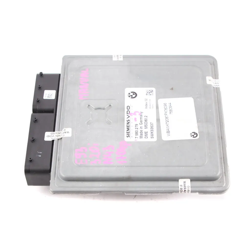 N43 170HP ECU Unité de contrôle du moteur DME Manuel pour BMW E87 LCI E90 120i 320i à propos du numéro de pièce 7580279 BMW E87 LCI E90 120i 320i N43 170HP ECU Unité de contrôle du moteur DME Manuel - SKU 7580279-3 - Numéro de pièce 7580279