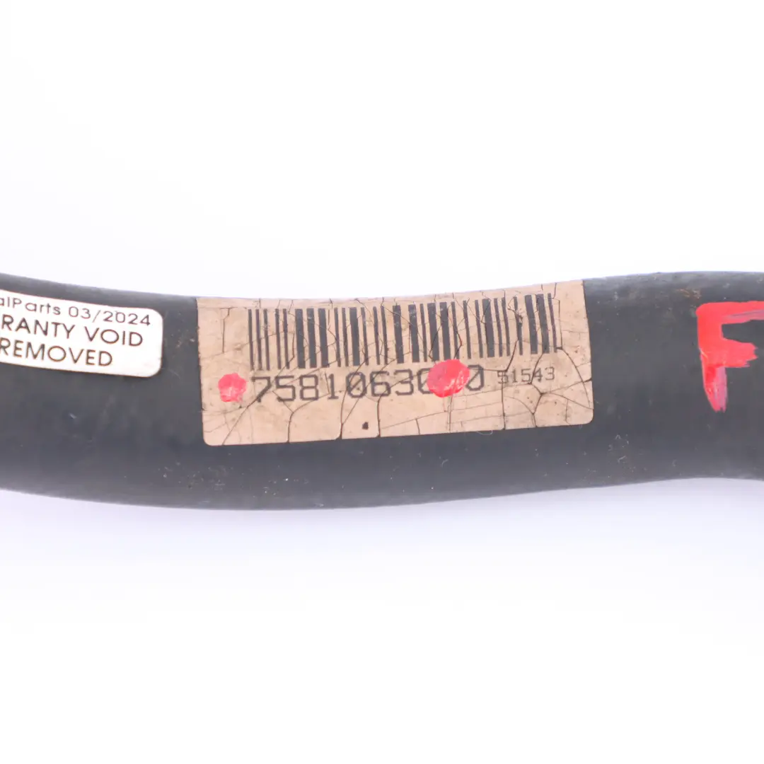  Coolant Hose BMW F10 F02 N52N N53 Cylinder Head Thermostat Water Line - SKU 7581063 - Part number 7581063