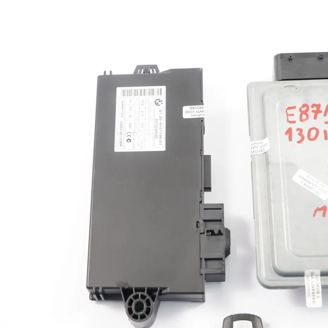 N52N 258HP Engine ECU Kit DME + CAS3 + Key Manual BMW E81 E87 LCI 130i - SKU 7581123-1 - Part number 7581123