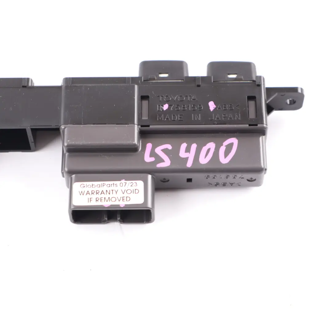 LS400 Switch Panel Heated Seats Control Unit to Lexus with Part number 758159 Lexus LS400 Switch Panel Heated Seats Control Unit - SKU 758159 - Part number 758159