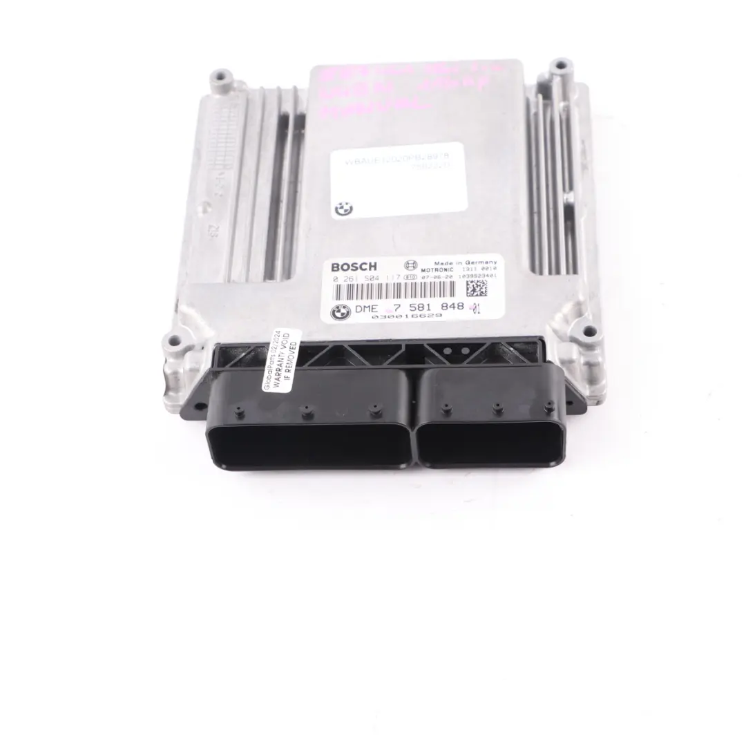 BMW E81 E87 LCI E90 116I 316I N45N 116HP Motor ECU DME Manual - SKU 7581848 - Número de pieza 7581848