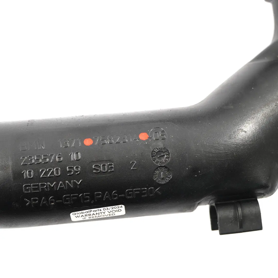 Ladeluftkühler Rohr BMW F10 F13 Benzin N55 Ansaugung Ladeluftkühler für mit Teilenummer 7582314 Ladeluftkühler Rohr BMW F10 F13 Benzin N55 Ansaugung Ladeluftkühler - SKU 7582314-1 - Teilenummer 7582314