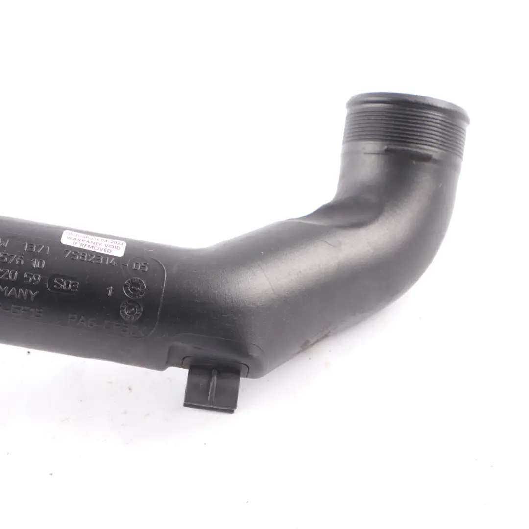 Pipe BMW F10 F13 N55 Petrol Induction Charge Air Cooler Line to Intercooler with Part number 7582314 Intercooler Pipe BMW F10 F13 N55 Petrol Induction Charge Air Cooler Line - SKU 7582314 - Part number 7582314