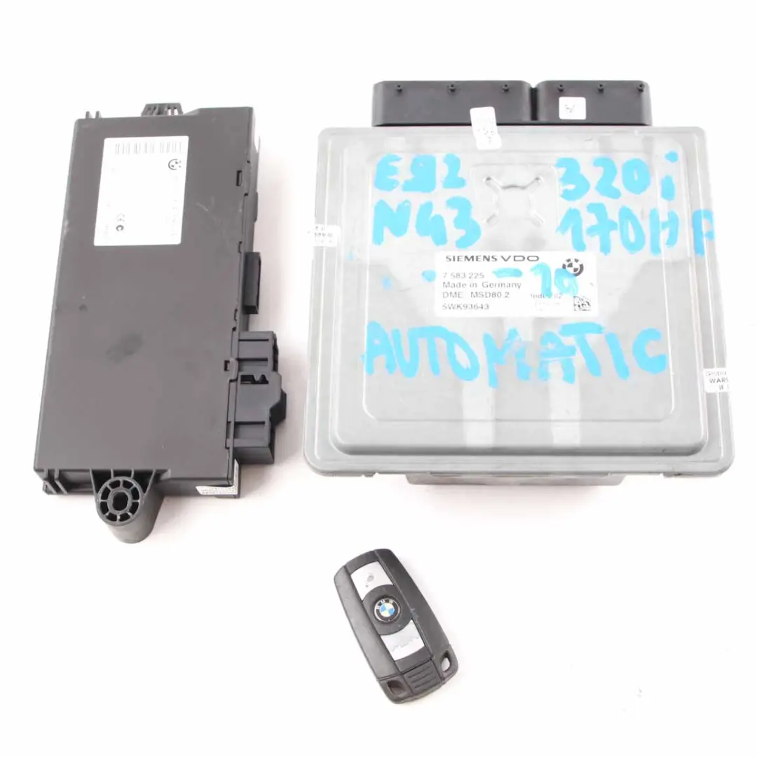 N43 170HP ECU Kit DME CAS3 + Key Automatic to BMW E87 LCI E90 E91 120i 320i with Part number 7583225 BMW E87 LCI E90 E91 120i 320i N43 170HP ECU Kit DME CAS3 + Key Automatic - SKU 7583225-10 - Part number 7583225