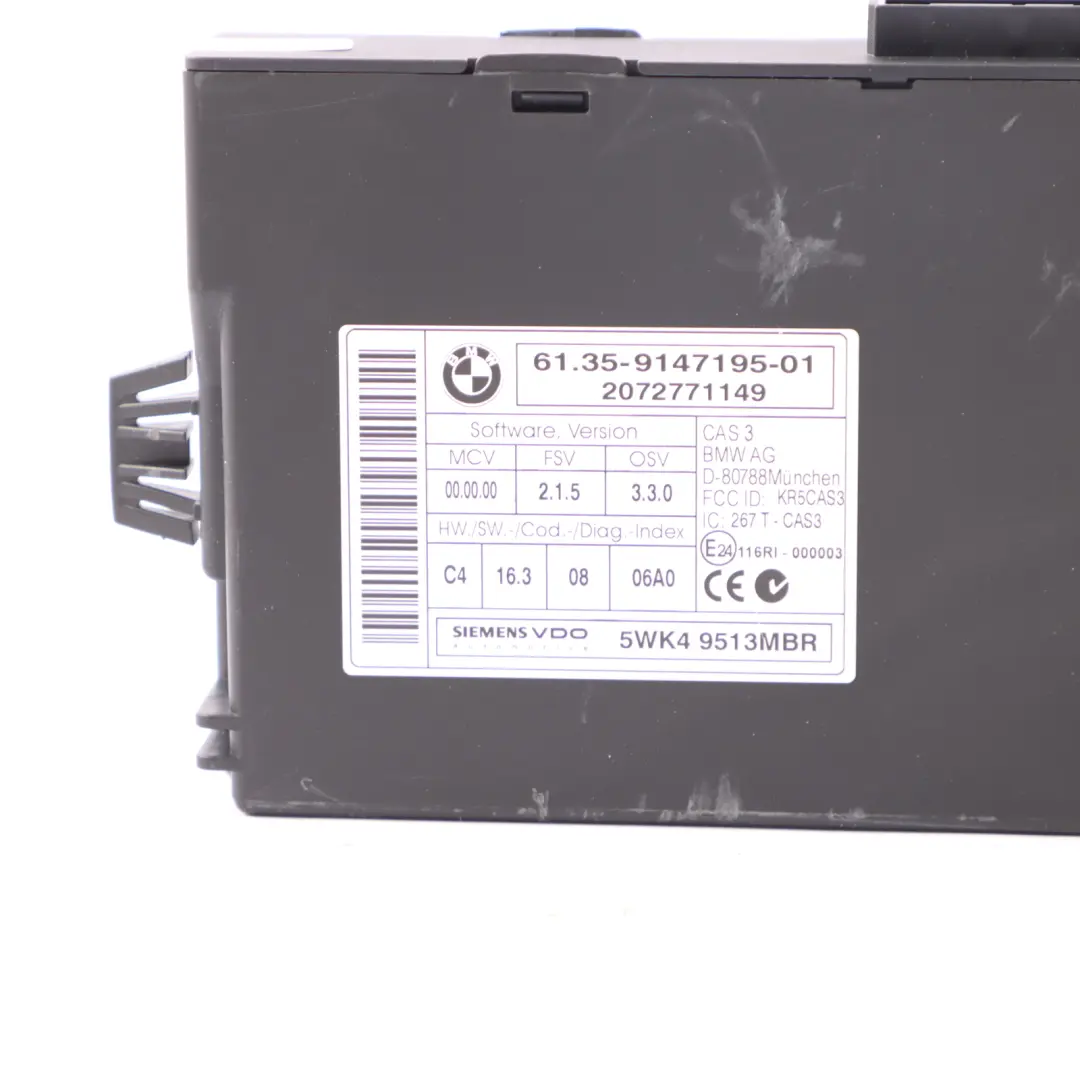 BMW E81 E87 E90 N43 120i 320i N43 170HP ECU Kit DME CAS3 Key Manual - SKU 7583225-13 - Part number 7583225