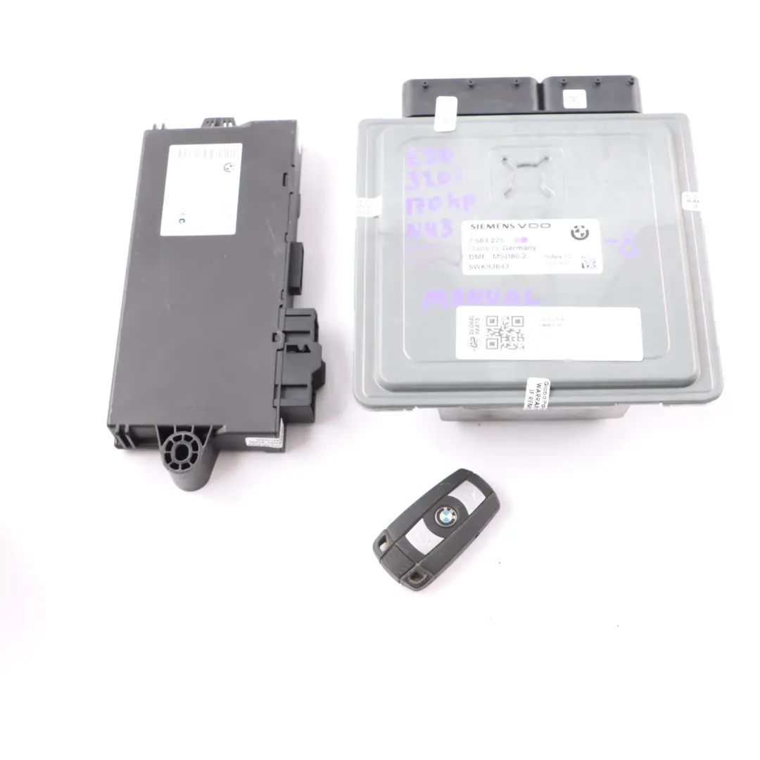 N43 170HP ECU Kit DME CAS3 Clave Manual para BMW E87 LCI E90 E91 120i 320i con número de pieza 7583225 BMW E87 LCI E90 E91 120i 320i N43 170HP ECU Kit DME CAS3 Clave Manual - SKU 7583225-8 - Número de pieza 7583225