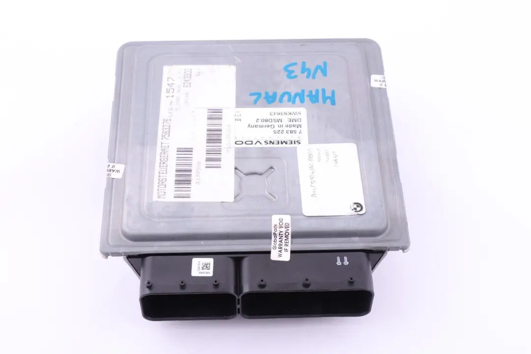 Module Moteur DME BMW E87 LCI E90 N43 116i 118i 320i pour à propos du numéro de pièce 7583225 Module Moteur DME BMW E87 LCI E90 N43 116i 118i 320i - SKU 7583225-9 - Numéro de pièce 7583225