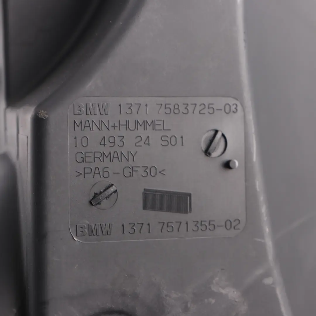 Filtre À Air BMW F07 F10 F11 F13 X3 F25 N55 Boîtier Silencieux Admission pour à propos du numéro de pièce 7583725 Filtre À Air BMW F07 F10 F11 F13 X3 F25 N55 Boîtier Silencieux Admission - SKU 7583725 - Numéro de pièce 7583725