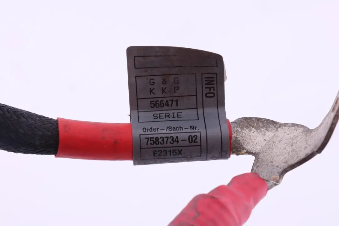 Kabel Generator-Anlasser-Stützpunkt B+ 1242 für BMW Z4 E89 mit Teilenummer 7583734 BMW Z4 E89 Kabel Generator-Anlasser-Stützpunkt B+ 1242 - SKU 7583734 - Teilenummer 7583734