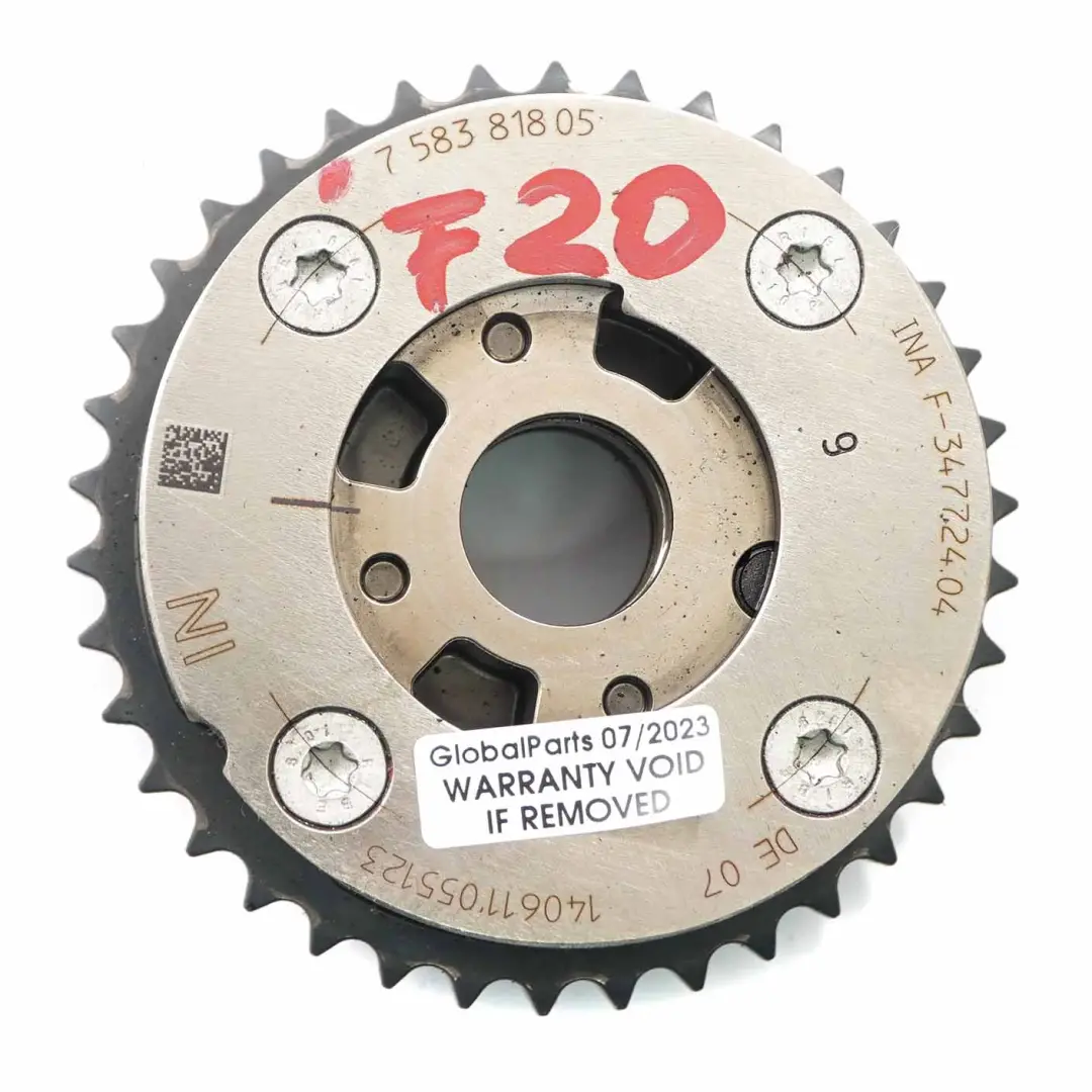 Réglage arbre à cames BMW F10 F20 F30 N20 Roue de moteur essence pour à propos du numéro de pièce 7583818 Réglage arbre à cames BMW F10 F20 F30 N20 Roue de moteur essence - SKU 7583818 - Numéro de pièce 7583818