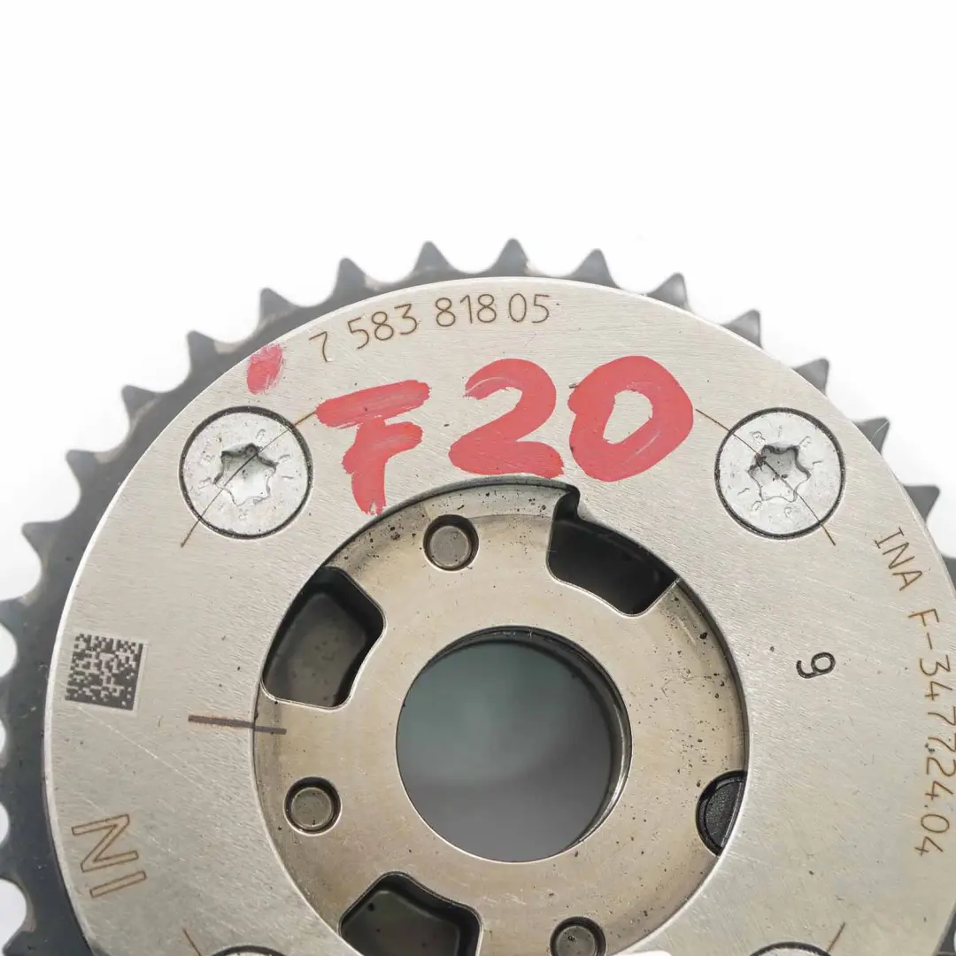 Réglage arbre à cames BMW F10 F20 F30 N20 Roue de moteur essence pour à propos du numéro de pièce 7583818 Réglage arbre à cames BMW F10 F20 F30 N20 Roue de moteur essence - SKU 7583818 - Numéro de pièce 7583818
