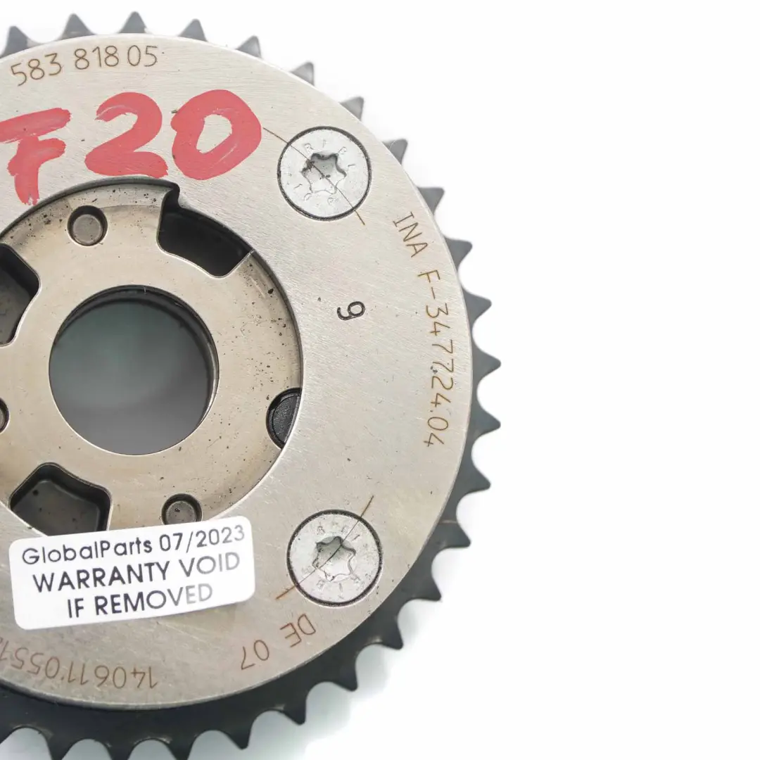 N20 Wariator Koło Vanos Ssący do BMW F10 F30 o numerze 7583818 BMW F10 F30 N20 Wariator Koło Vanos Ssący - SKU 7583818 - Numer Części 7583818