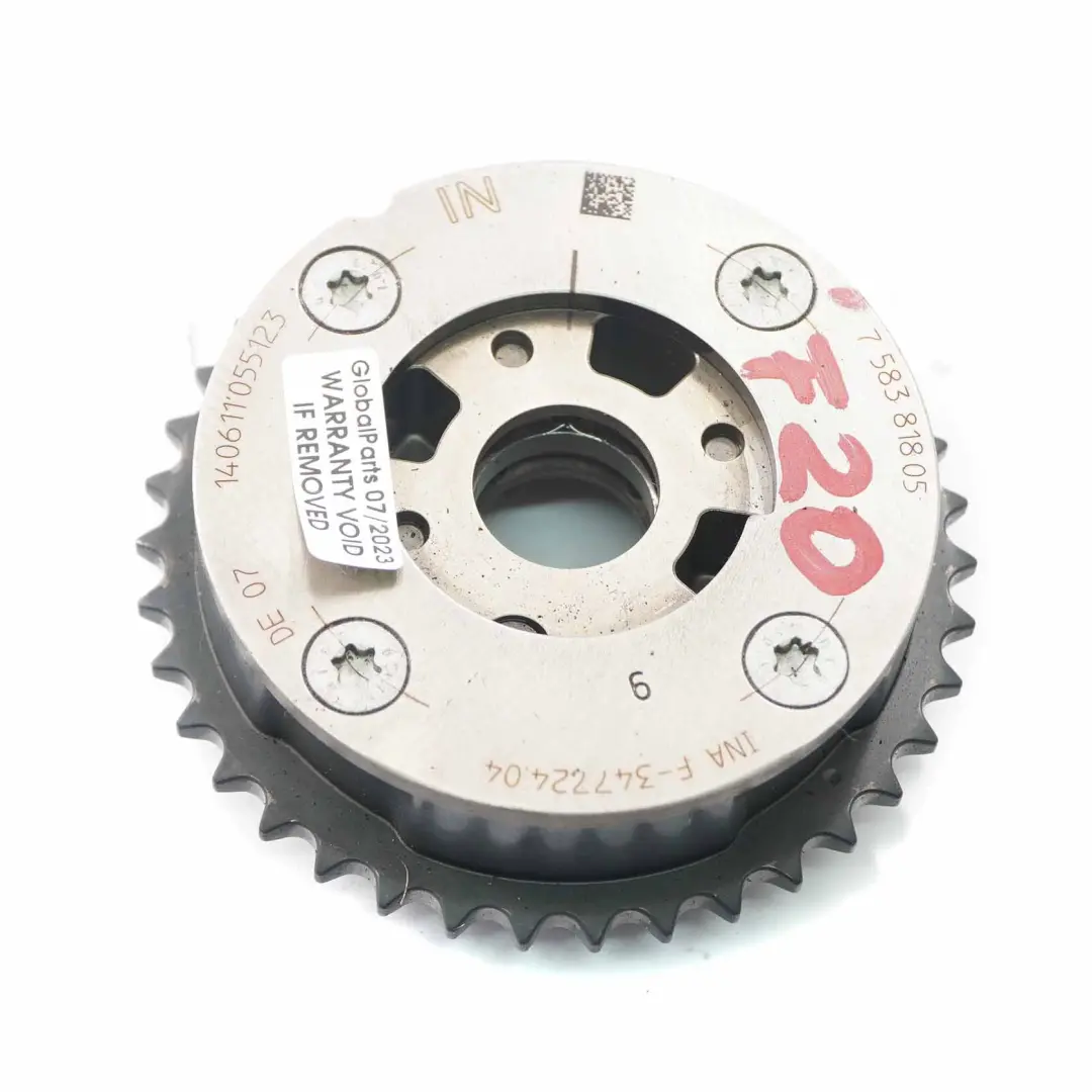 N20 Wariator Koło Vanos Ssący do BMW F10 F30 o numerze 7583818 BMW F10 F30 N20 Wariator Koło Vanos Ssący - SKU 7583818 - Numer Części 7583818