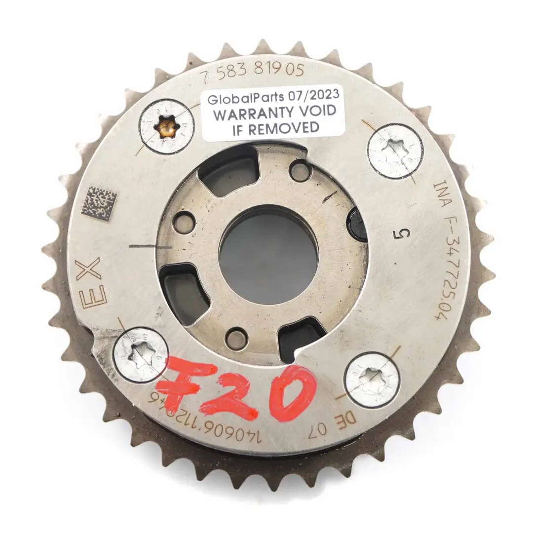 Réglage Arbre Cames BMW F10 F20 F30 N20 Moteur Essence Unité Sortie Roue pour à propos du numéro de pièce 7583819 Réglage Arbre Cames BMW F10 F20 F30 N20 Moteur Essence Unité Sortie Roue - SKU 7583819 - Numéro de pièce 7583819