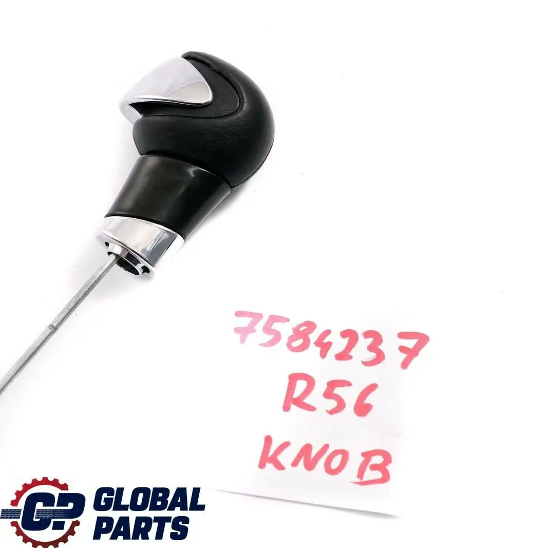 Mini Cooper One R55 R56 R60 Selectionnez la Poignee a Levier Cuir Bouton Noir - SKU 7584237 - Numéro de pièce 7166218