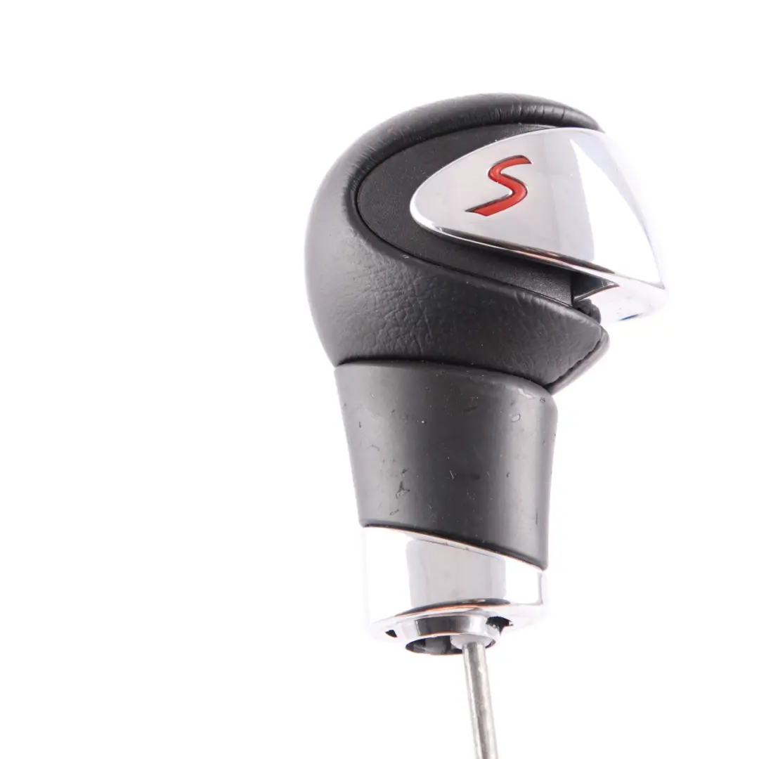 Gear Knob Mini Cooper S R55 R56 Leather Chrome Shift Ring Lever Grip - SKU 7584239-1 - Part number 7584239